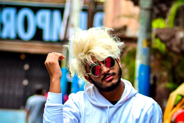 Bleached hair