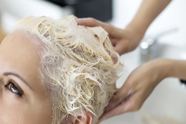 Bleached hair